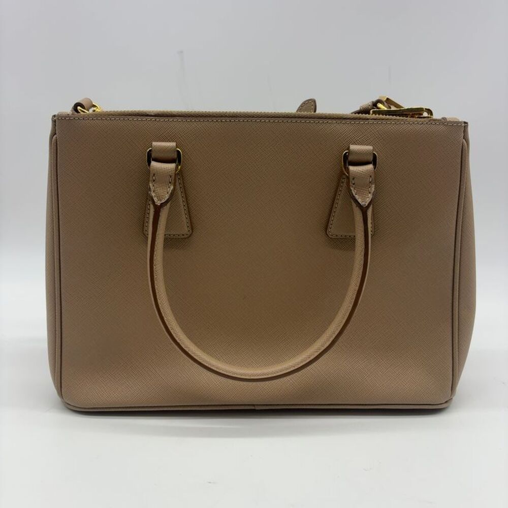 Prada Saffiano Beige Leather Satchel - Picture 5 of 8